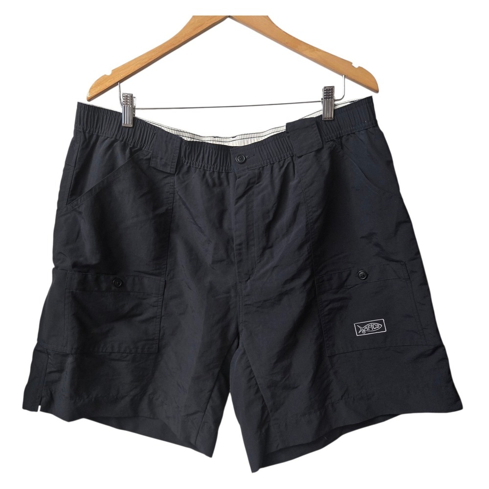 AFTCO Cargo Shorts Black Size 42 American‎ Fishing Tackle Co.